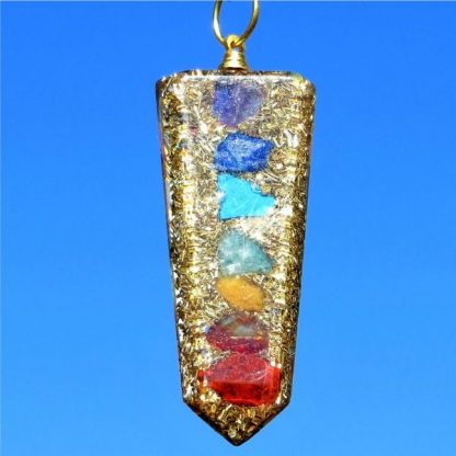 Chakra Flat Orgone Pendant - Image 2