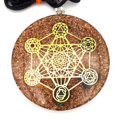 Chakra Copper Orgonite Pendant