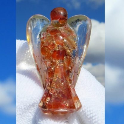 3 inch Orange Aventurine Angel Orgone Generator
