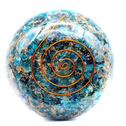 Aquamarine Zen Dome Palm & Body Orgonite