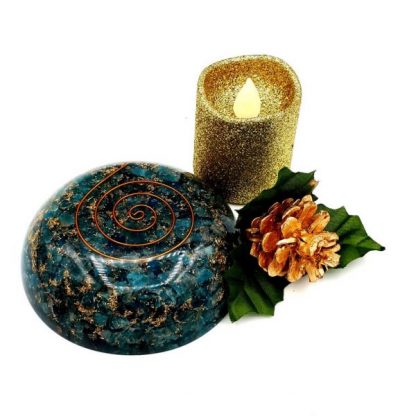 Aquamarine Zen Dome Palm & Body Orgonite - Image 3