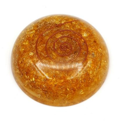 Citrine Zen Dome Palm & Body Orgonite - Image 3
