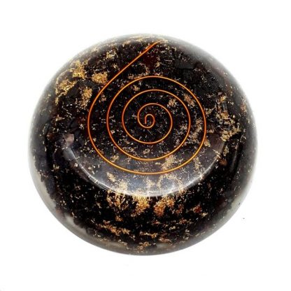 Hematite Zen Dome Palm & Body Orgonite