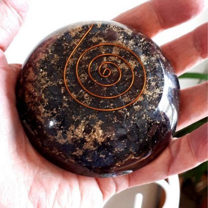Hematite Zen Dome Palm & Body Orgonite - Image 2