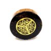 Shungite Power Disk with Citrine & Merkaba Symbol