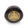 Shungite Power Disk with Amethyst & Merkaba Symbol