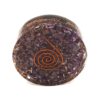 Shungite Power Disk with Amethyst & Merkaba Symbol - Image 3